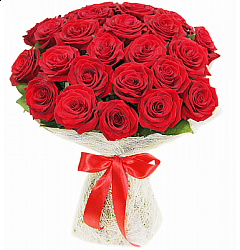 Букет “25 красных роз”,40-50 см